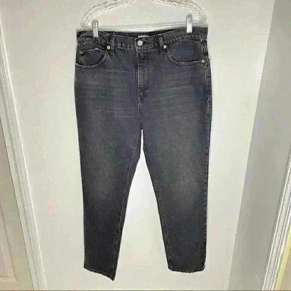 ReDone Original 70s Straight Jeans in Black Wash Denim Size 29 - Picture 2 of 5